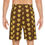 Thumbnail: Men's Faith Armor Brown Monogram Armor Shields Basketball Shorts ©   	 