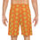 Thumbnail: Men's Faith Armor Light Orange Monogram Armor Shields Basketball Shorts ©   	 