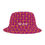 Thumbnail: Unisex Faith Armor Dark Pink Monogram Golden Crosses Bucket Hat ©