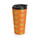 Thumbnail: Faith Armor Apricot Monogram Armor Shields Stainless Steel Travel Mug ©