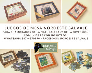 Dominó de mariposas del NOA y El juego de las aves de Argentina