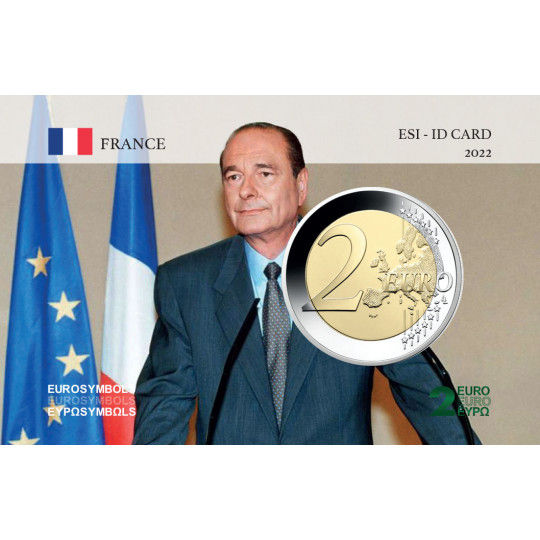 France 2022 Chirac- Carte commémorative