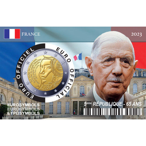 France République- Série "5ème république"- 2€ Coincard 2023