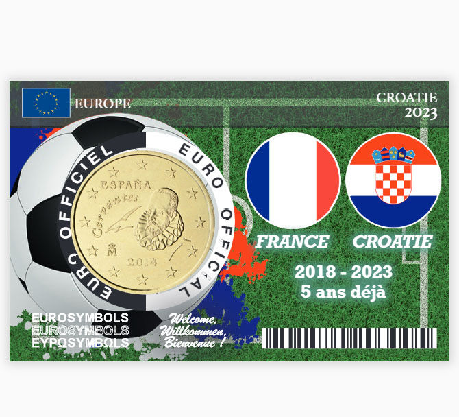 Espagne - Série "Croatie 2018-2023"- 50cts Coincard 2023