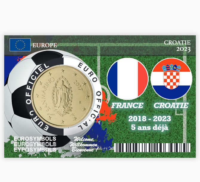 Saint Marin - Série "Croatie 2018-2023"- 50cts Coincard 2023