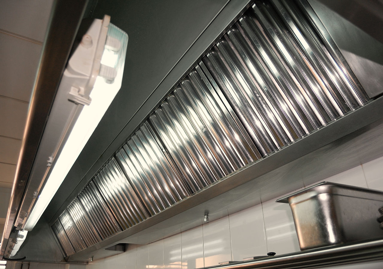 Exhaust systems, hood filters detail in a professional kitchen.jpg