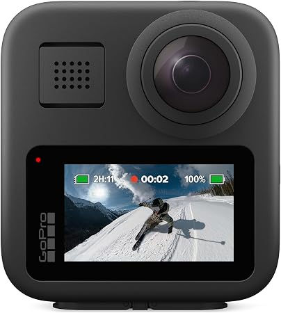 GoPro Max 360 - Câmera de Ação à Prova d'água, Vídeo 360 5.6K, Reenquadramento