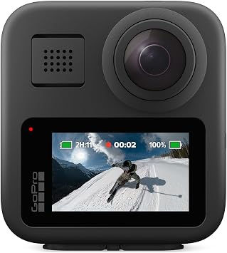 GoPro Max 360 - Câmera de Ação à Prova d'água, Vídeo 360 5.6K, Reenquadramento
