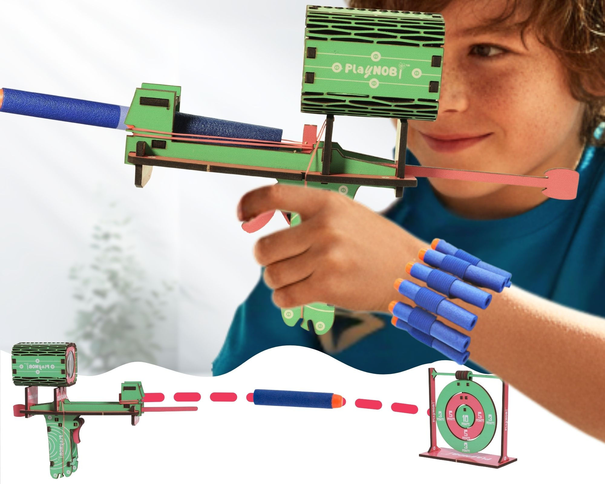 STEM DIY Toy Gun with Sniper Scope | Foam Dart Shooter | 6–12 Yrs | Perfect Gift