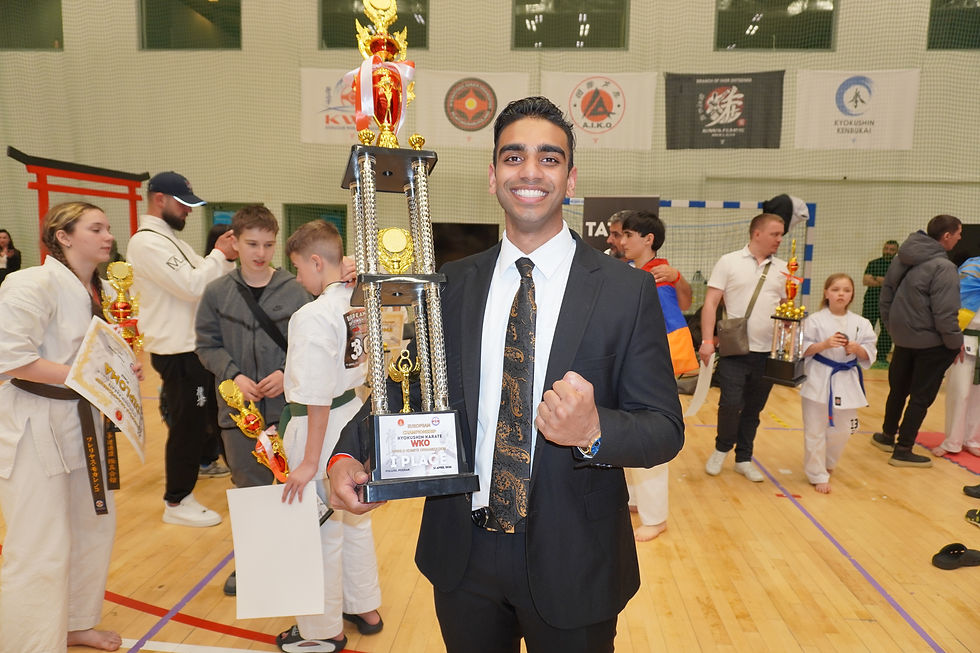 Sensei Vijay Nanhoe op het Europese Kampioenschap in Polen.