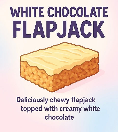 White Chocolate Flapjack - Tray