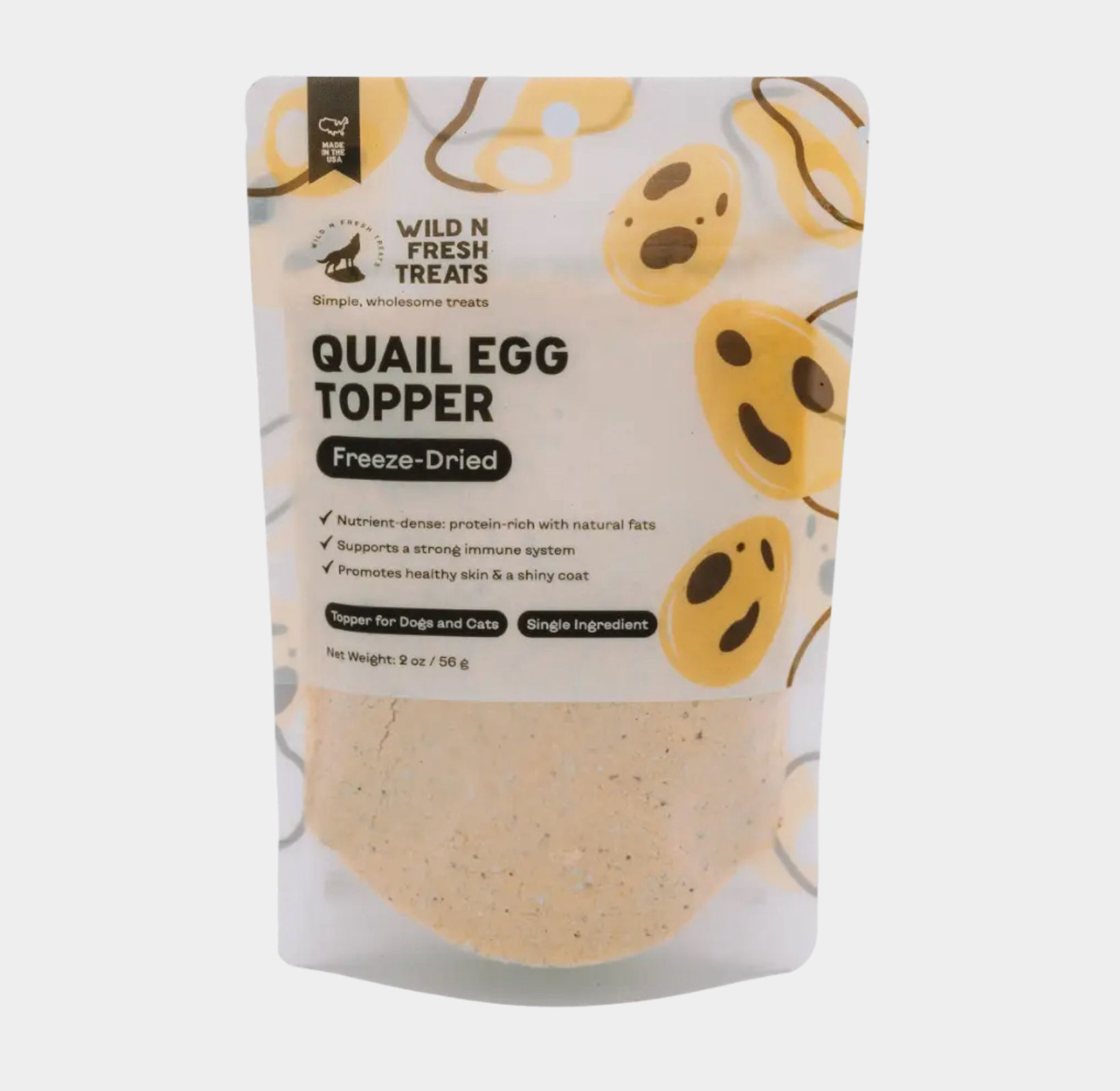 Wild N Fresh Freeze Dried Quail Egg Topper 1oz