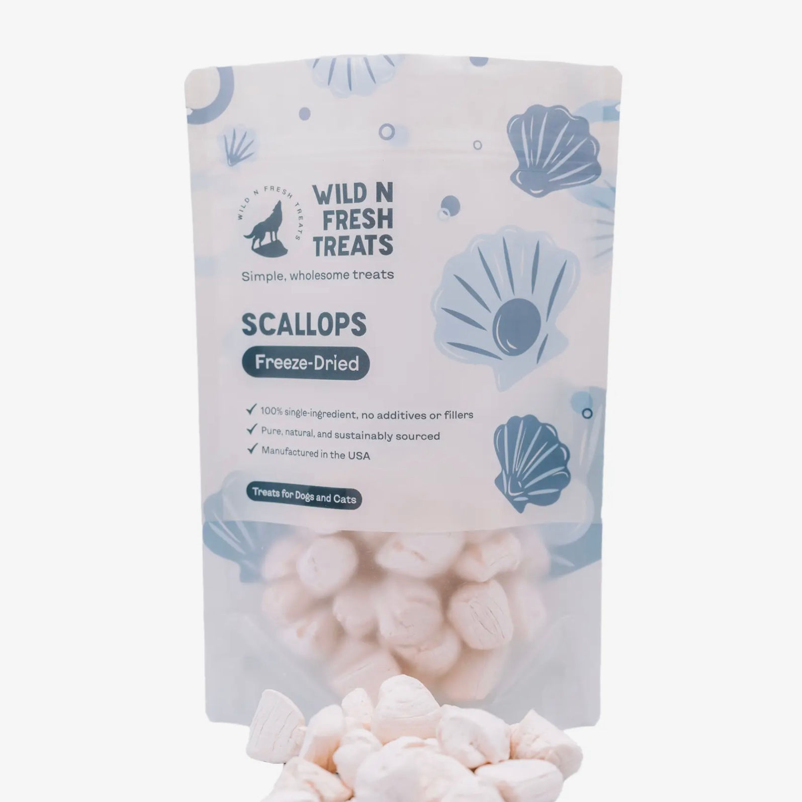 Wild N Fresh Freeze Dried Scallops
