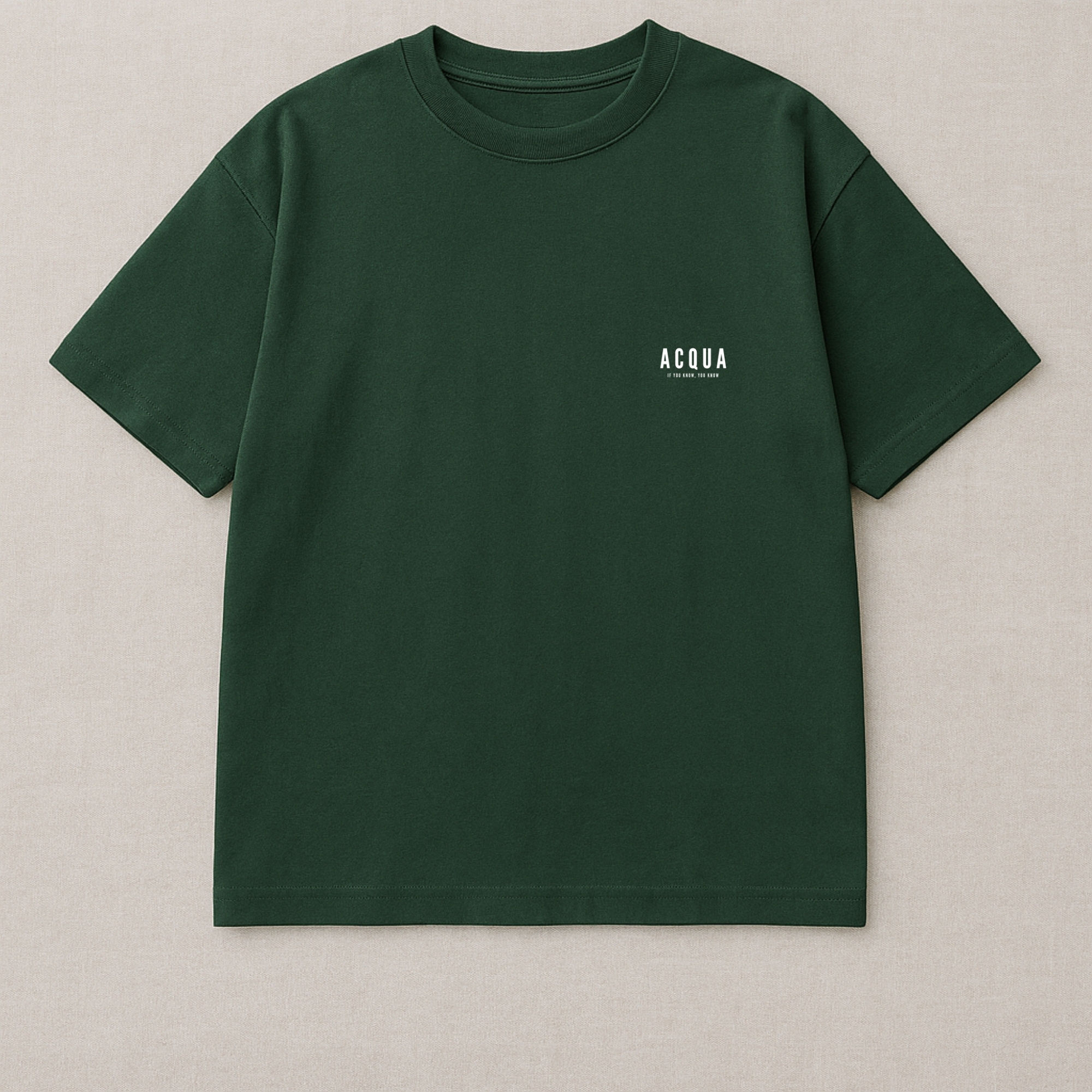 ACQUA Basic Oversize T-shirt Dark Green