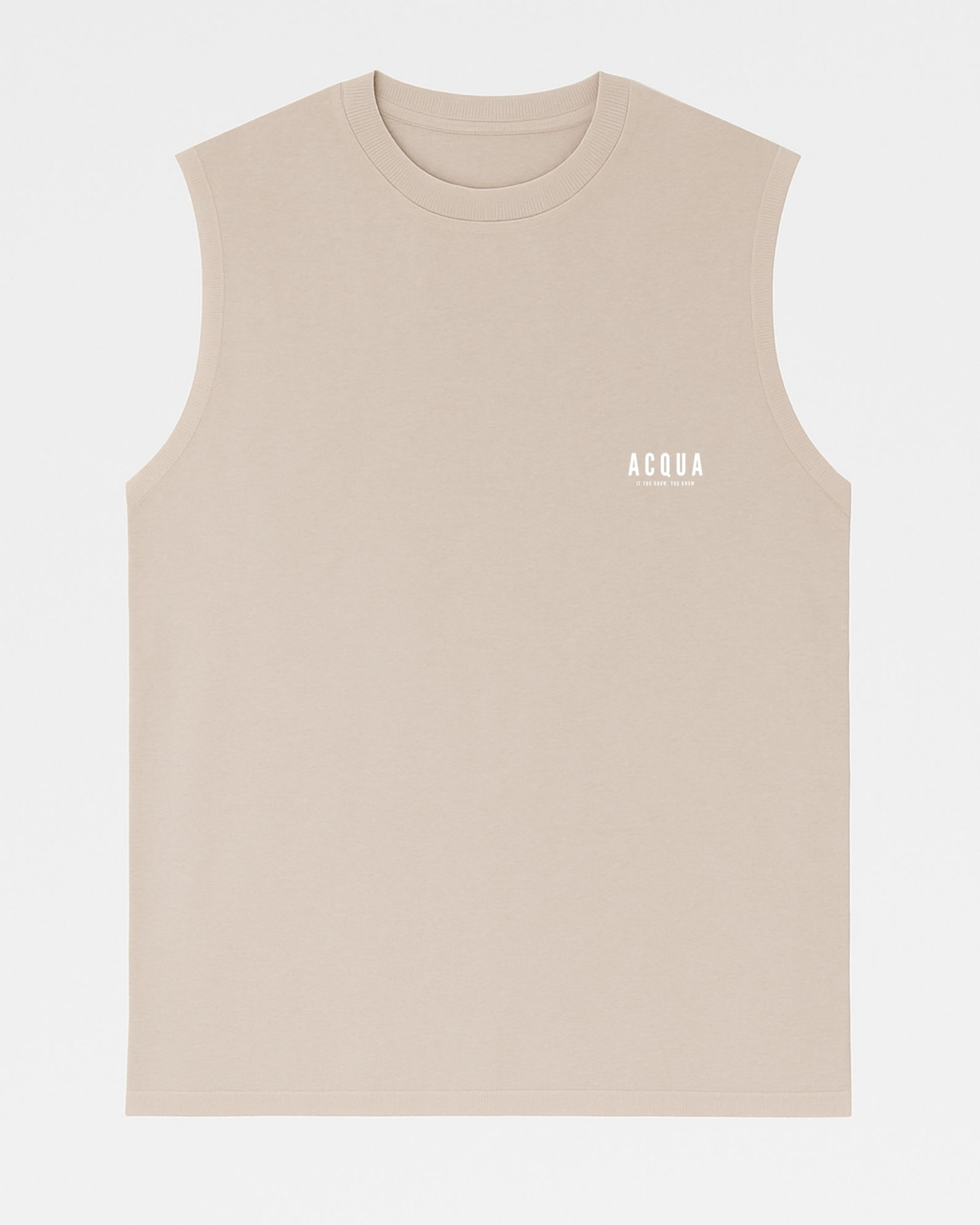 ACQUA Basic Light Toupe Oversize Koltuk T-shirt