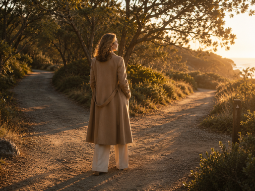 woman at a fork in the road
