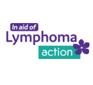 Lymphoma Action logo with a purple flower