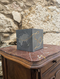 Cube ardoise personnalisé