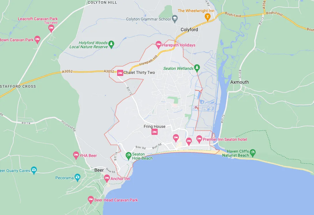 map of Seaton