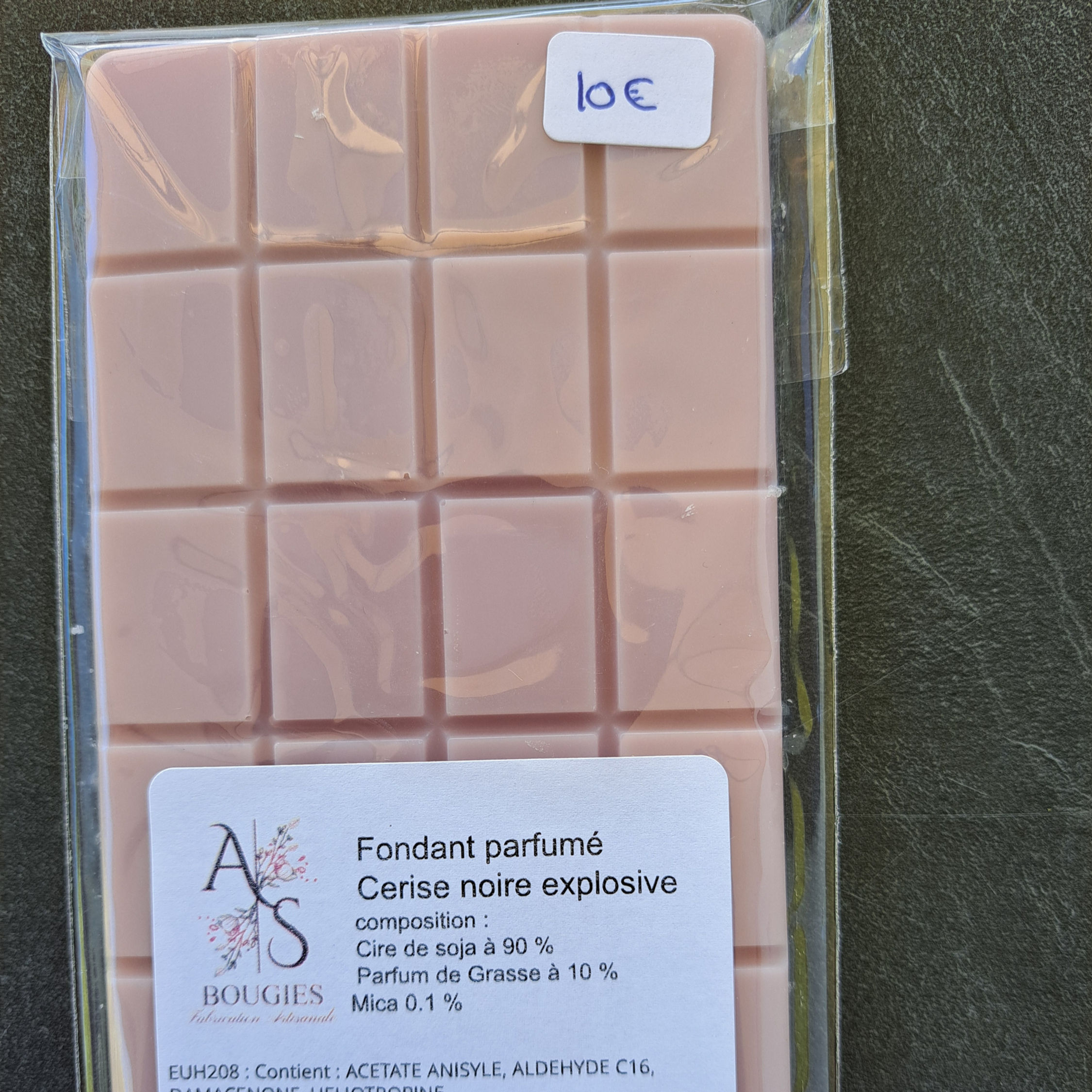 Plaque fondants parfumés Cerise noire explosive