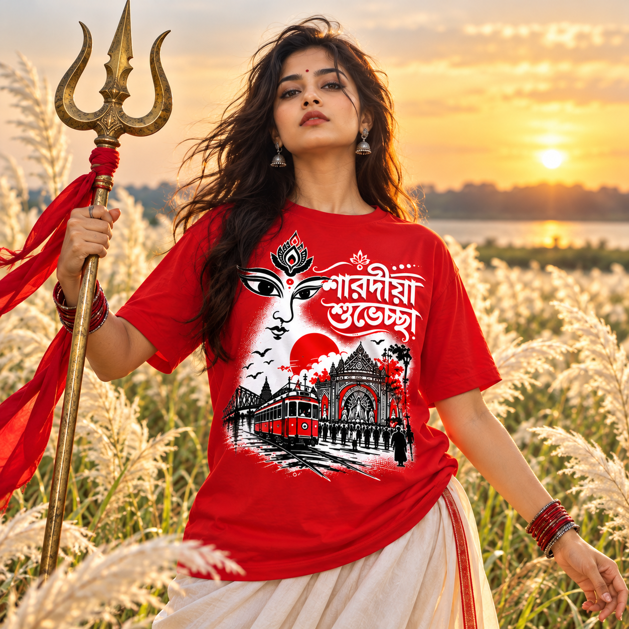 Sharadiya Shubhechchha- Red