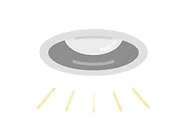 LED lighting installation icon