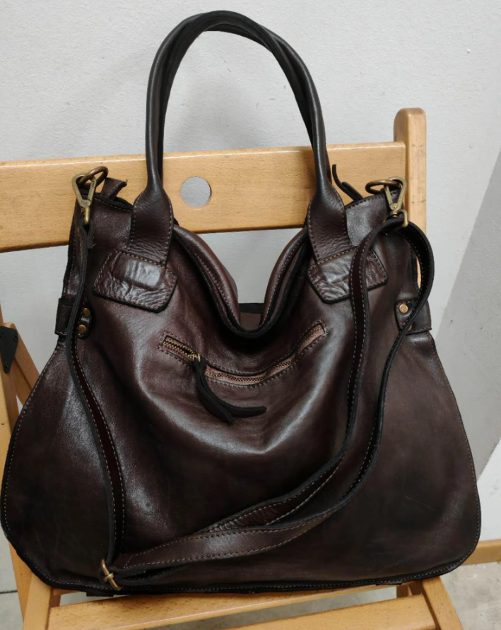 Thumbnail: Leather bag soft Hobo Handbag Best Seller