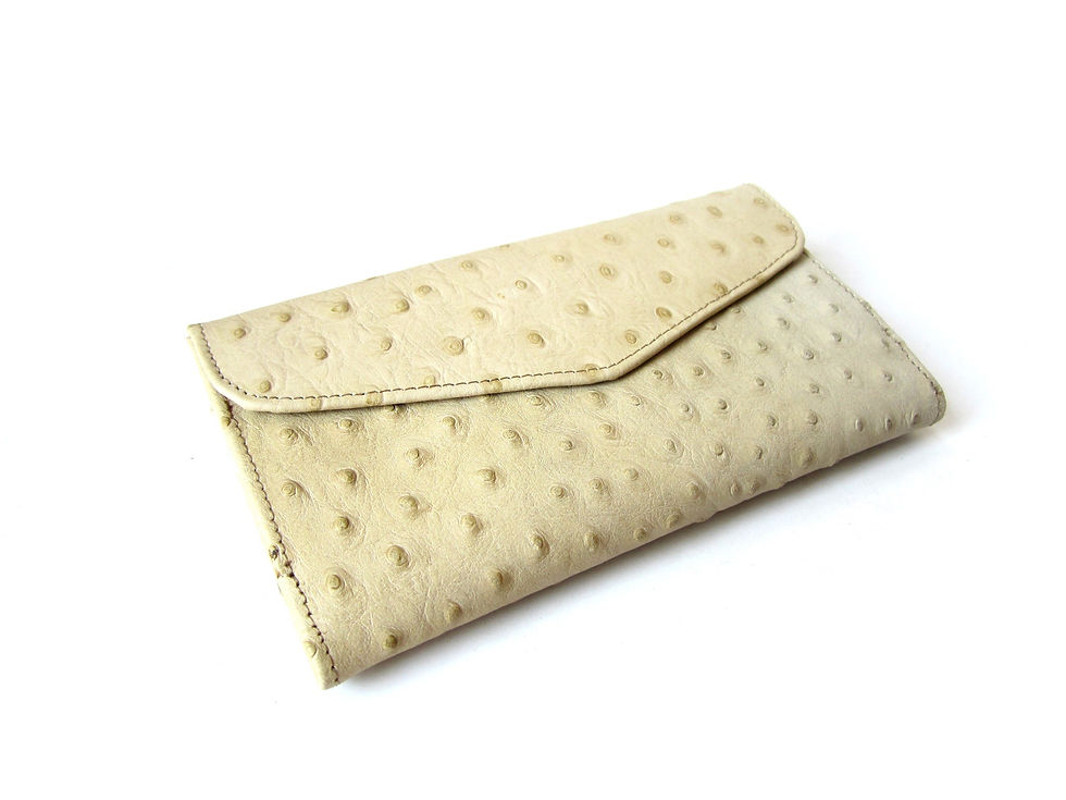 Thumbnail: Ostrich Leather Women Wallet