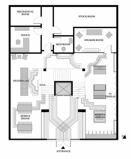 Electronic Store Design2 - Floor Plan - Level 12