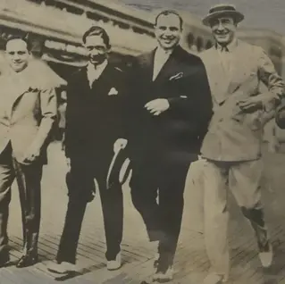 the gangster convention: when nucky and al capone held hands on the boardwalk (lol JUST KIDDING maybe...)