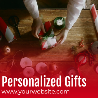 Personalized gift social media template