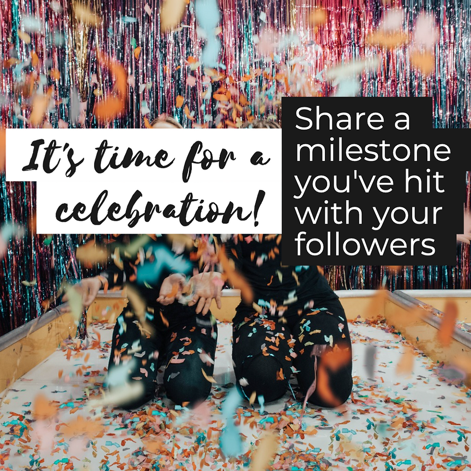 Business milestone social media templates