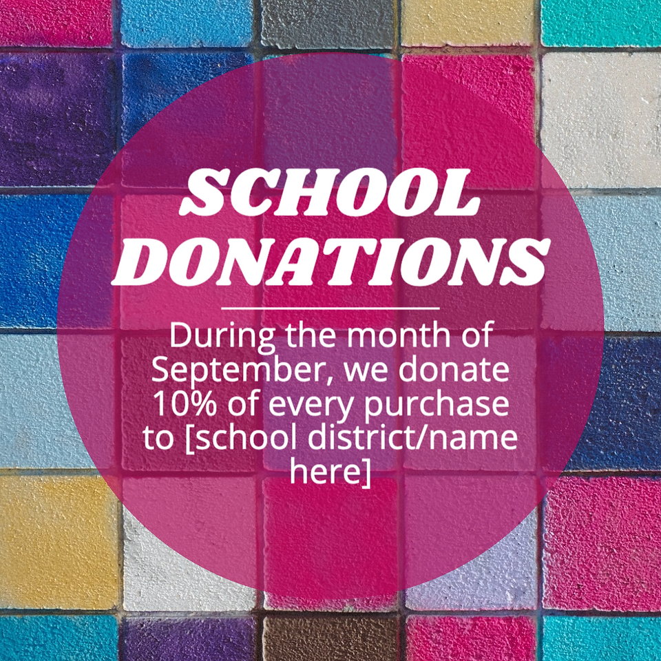 Back to school donations social media templates