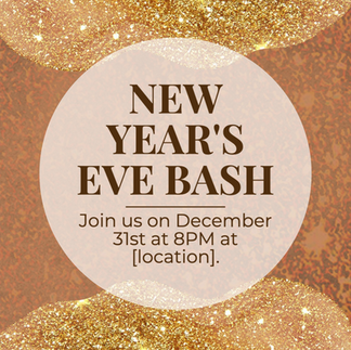 NYE Party social media template