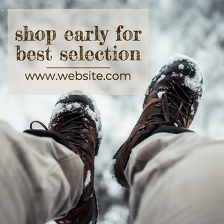 Shop early social media template
