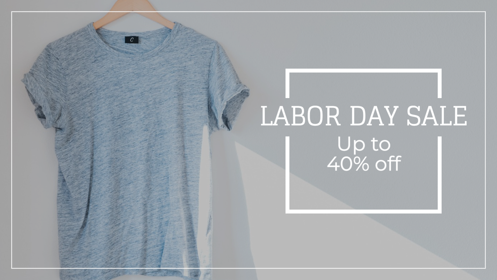Labor Day sale social media template