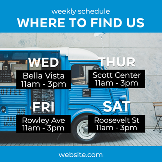 Restaurant social media ad template