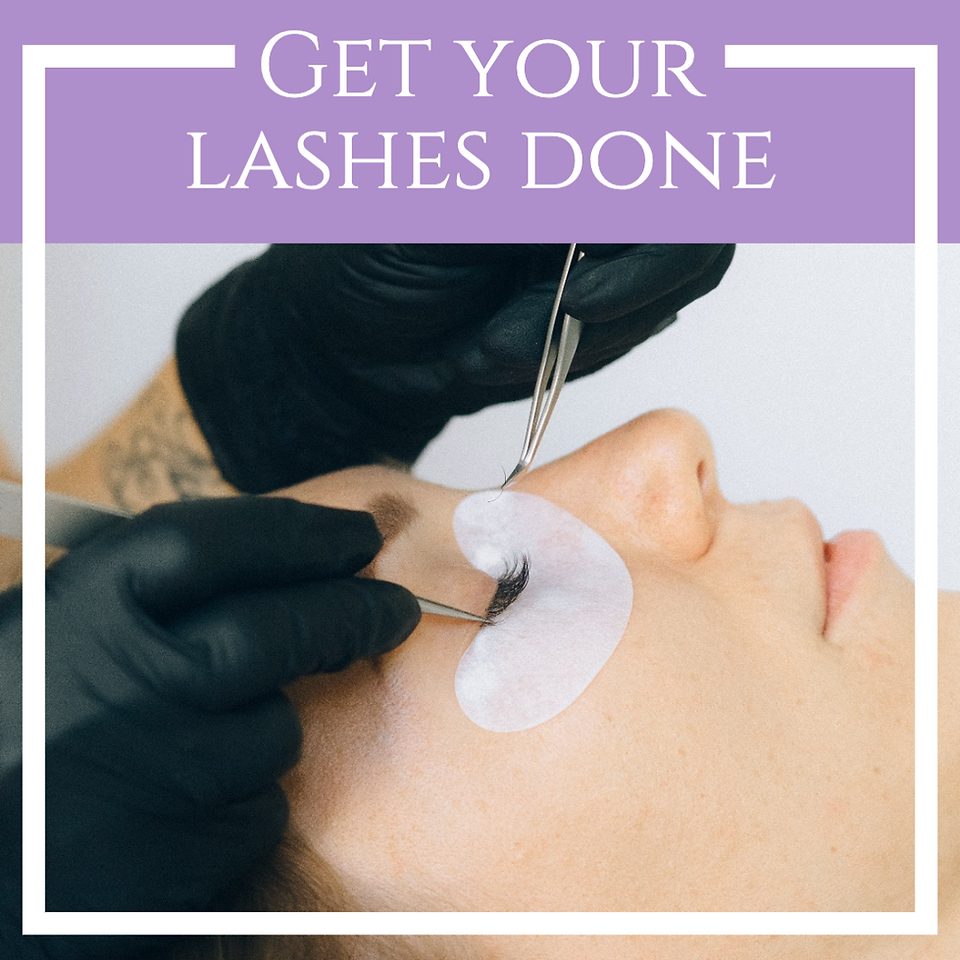 Lash extensions social media post template