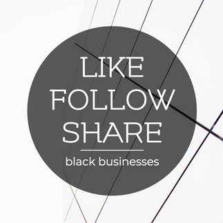 Like follow share Black businesses social media template