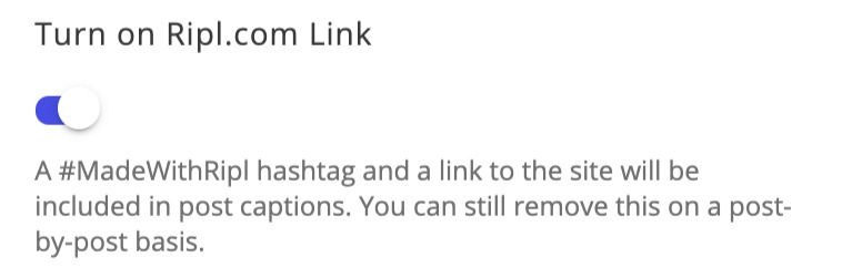 Turn on Ripl.com link