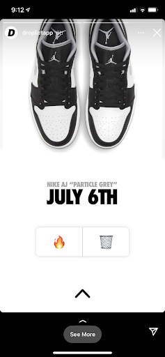 Example of an Instagram Poll on Droplist Instagram Stories