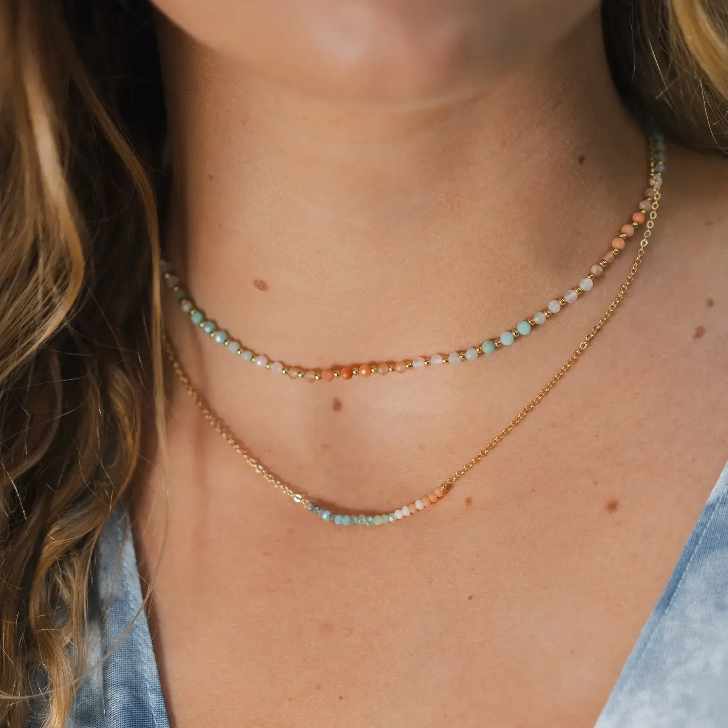 Lotus and Luna | Goddess Crystal Stone Necklaces
