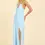 Thumbnail: Ocean Drive | Blue Splash Halter Maxi Dress