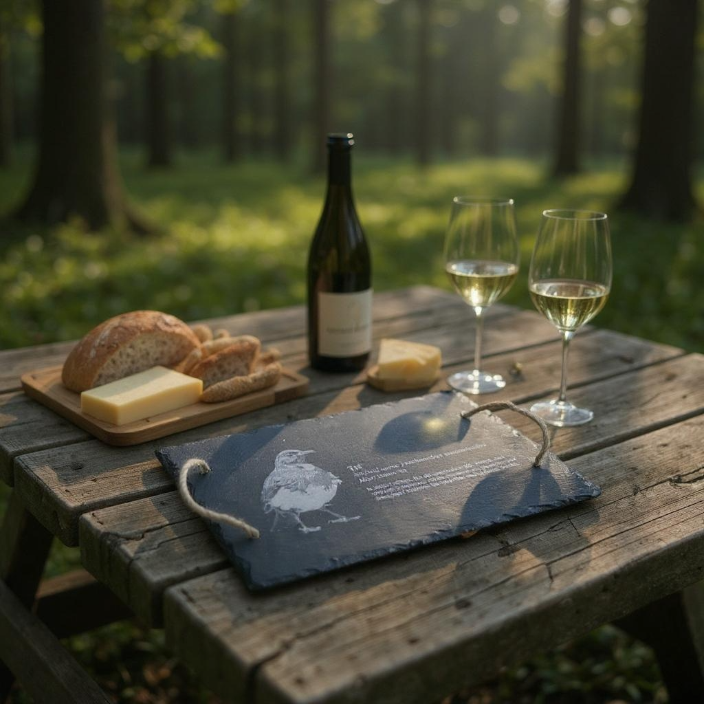 Cheese board, Tui, Serving Board, Slate, Slate board, Engraved slate, photo on slate, Native Bird, Kiwiana, Native animal,