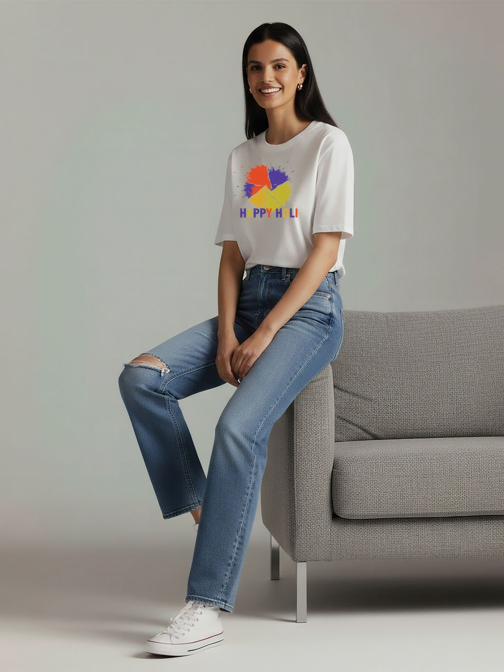 Thumbnail: Holi Typography T-shirt