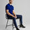 Thumbnail: Blue Solid Polo T-Shirt