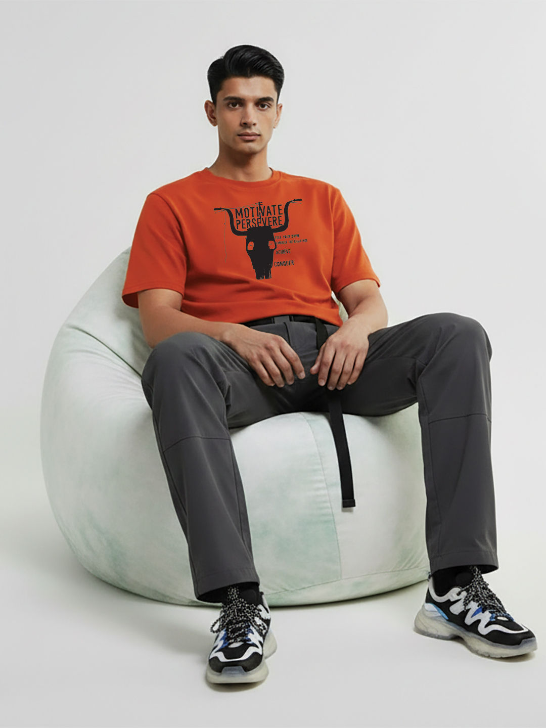 Rust Drop Printed Tee