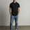 Thumbnail: Black Solid Polo T-Shirt