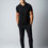 Thumbnail: Black Solid Polo T-Shirt