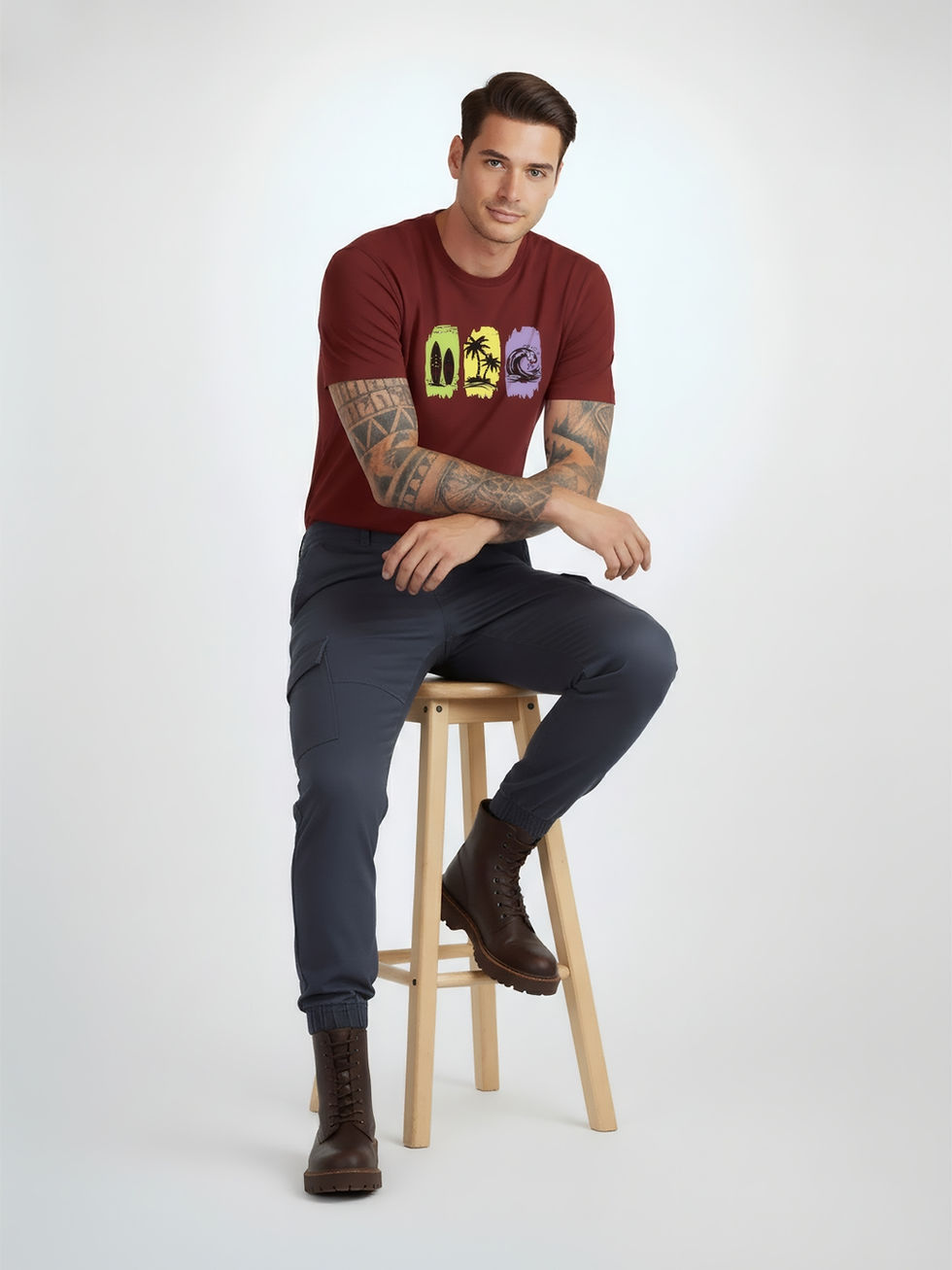 Thumbnail: Beach Mode Printed T-shirt